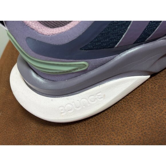 ADIDAS WOMEN'S ALPHABOUNCE SNEAKERS SIZE 8.5 PURPLE CLOUDFOAM RUNNING SPORT - Picture 11 of 12